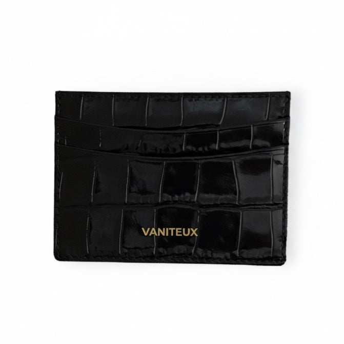 VNTX Crocodile Card Holder - NOIR