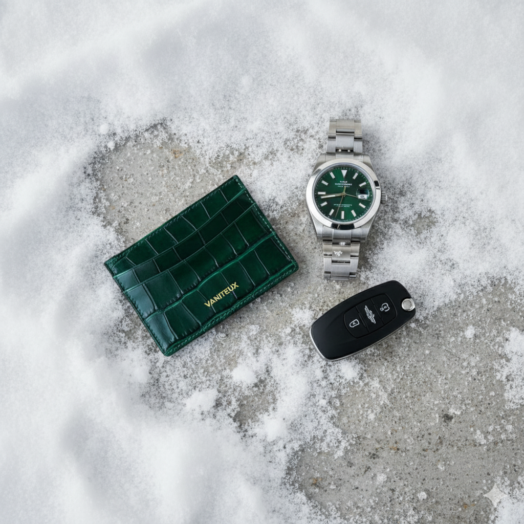 VNTX Crocodile Card Holder - VERDE