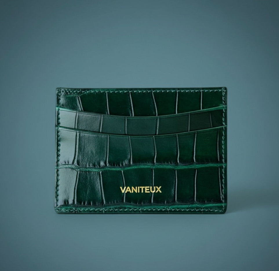 VNTX Crocodile Card Holder - VERDE