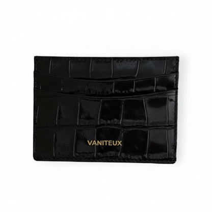 VNTX Crocodile Card Holder - NOIR